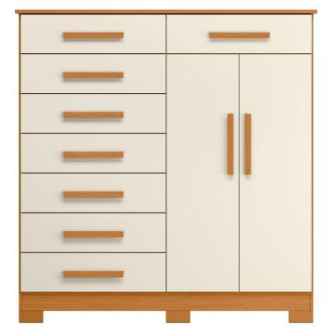 Imagem de Cômoda Sapateira Alta Julieta 8 Gavetas 2 Portas