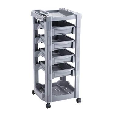 Imagem de Carrinho Auxiliar Cabeleireiro Salao De Beleza, Vegas Dompel-preto/cinza