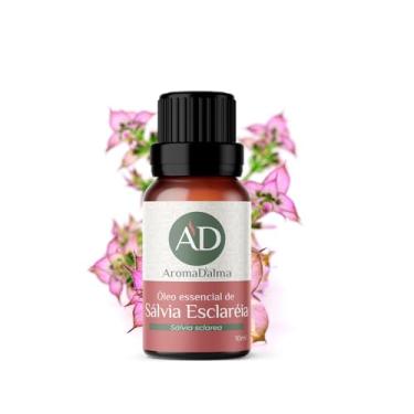 Imagem de Óleo Essencial De Sálvia Esclareia 100% Puro - 10ml - Ideal Para Difusor, Aromaterapia e Cuidados Com o Corpo I Aroma Herbáceo, Floral e Levemente Frutado I Aroma D'alma