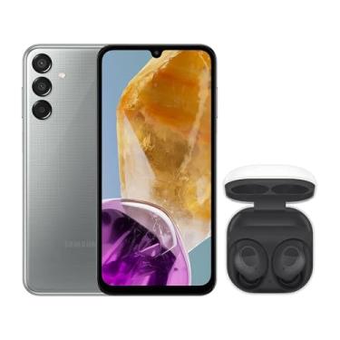 Imagem de Samsung Combo Celular M15 5G (128GB) - Cinza + Galaxy Buds FE - Grafite