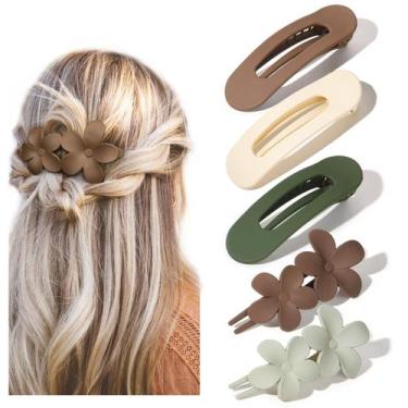 Imagem de Clipes de Cabelo Yanibest - 5 Unidades - Para Todos os Tipos de Cabelo