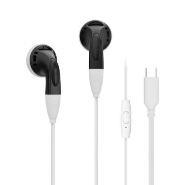 Imagem de NICEHCK YDSmall Fones de ouvido com fio HiFi pequenos, fones de ouvido intra-auriculares USB-C com microfone, fone de ouvido com fio dinâmico de 14,8 mm para audiófilo/jogos/iPhone/Android/PC/viagem
