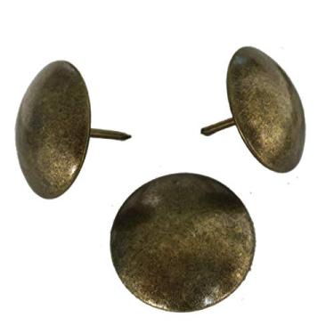 Imagem de Decotacks® Pregos/tachas de estofamento com acabamento em latão antigo grande 2,5 cm - 50 peças [acabamento em latão antigo] DX0525AB