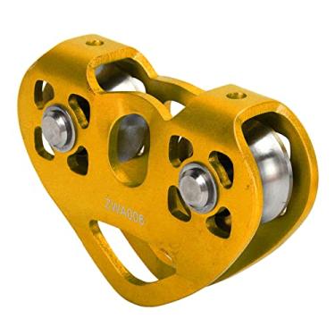 Imagem de Polia de Escalada Dupla - Polia de Transporte Aéreo Em Forma de Coração para Cabos Cênicos, Polia de Escalada Dupla 30kn, Ideal para Tirolesa e Atividades Ao Ar Livre