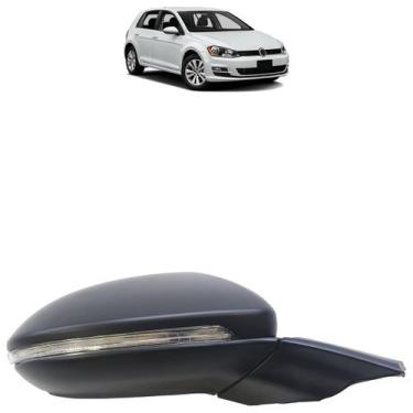 Imagem de Retrovisor Golf 2015 2016 2017 2018 Elétrico Sem Luz Cortesia - Automo
