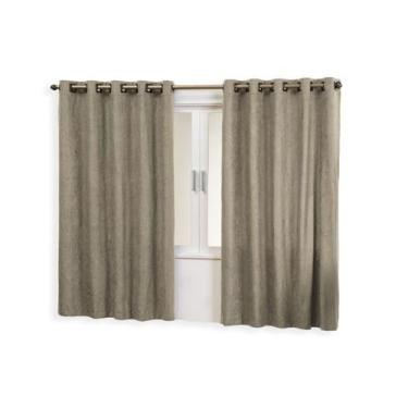 Imagem de Cortina Semi Blackout de Tecido Suede para Janela Quarto Sala Cozinha 