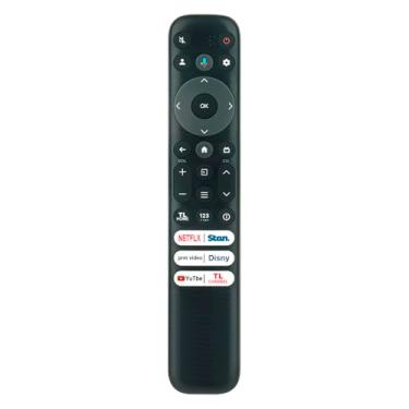 Imagem de RC813 FAB1 Controle remoto de voz de substituição compatível com TCL Google Smart TV 98QM850G 65QM850G 75QM850G 85QM850G 55Q650G 65Q650G 75Q650G 85Q650G 55Q750G 65Q750G 75Q750G 5Q7500 G 85Q750G