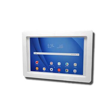 Imagem de TABcare Gabinete VESA de acrílico antifurto de segurança para Samsung Galaxy TAB S9 S8 S7 11, S9 FE 10,9 com kit de montagem na parede (branco, TAB S9 S8 S7 11)