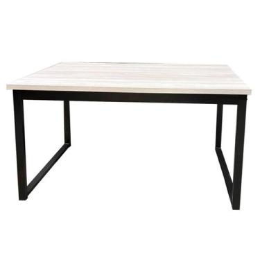 Imagem de Mesa Escrivaninha Office Tampo Grosso Industrial 1,20m Amantea/Preto R