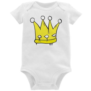 Imagem de Body Bebê King and Queen Crown - Foca na Moda, Branco, M
