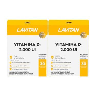Imagem de Kit 2 und Lavitan Vitamina D 2000 UI 30 cpr - CIMED