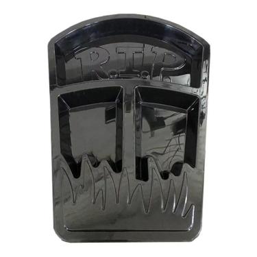 Imagem de Petisqueira De Plástico Lápide Rip Halloween Preto
