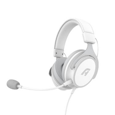 Imagem de Headset Gamer Ignite Aplus Tech – Som Surround, Graves Reforçados, Haste de Aço, Microfone Removível, Confortável, Cabo Trançado 1,5m – Branco – PC, PS4, PS5, Xbox