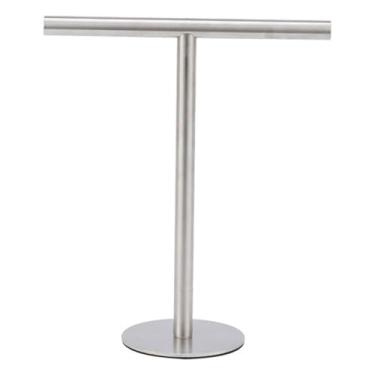 Imagem de Toalheiro de aço inoxidável, suporte independente em forma de T, suporte para toalhas de banho, suporte para banheiro, cozinha, bancada, prata, h