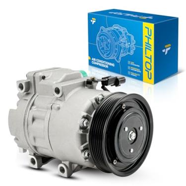 Imagem de PHILTOP Compressor AC compatível com Santa Fe Sport 2013-2018 2.0/2.4L, adequado para S-o-r-e-n-t-o 2012-2014 2,4L, compressor de ar condicionado