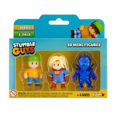 Imagem de Brinquedos Estrela, Stumble Guys Kit Figuras 3D Mr STBL, Super Gal, Dynamitron, RB Cupid, Multicolor