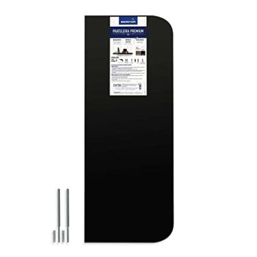 Imagem de PRATELEIRA CANTOS ARREDONDADOS PREMIUM 80X25X1,5 CM PRETO FSC Misto 70% Apcer COC 151162