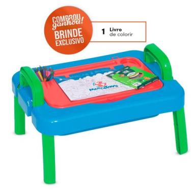 Imagem de Mesinha Desenho E Atividades Infantil Bebês Acima 3 Anos + - Mercotoys