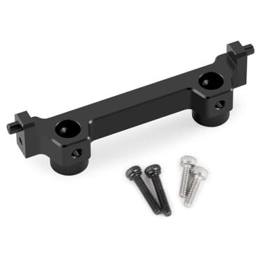 Imagem de QUE-T Aluminium Front Rear Universal Bumper Mount Brackets Upgrade for 1/18 HPI Venture HILUX RC Crawler Car (Black)
