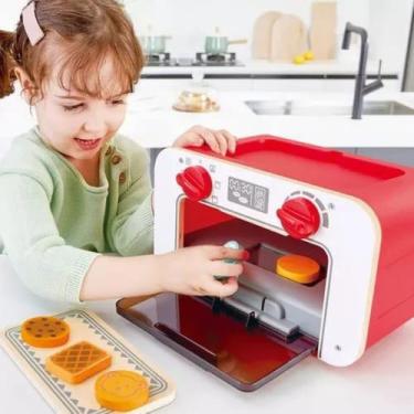 Imagem de Forninho Cozinha De Brinquedo Infantil Menina Com Som E Luz Divertido 
