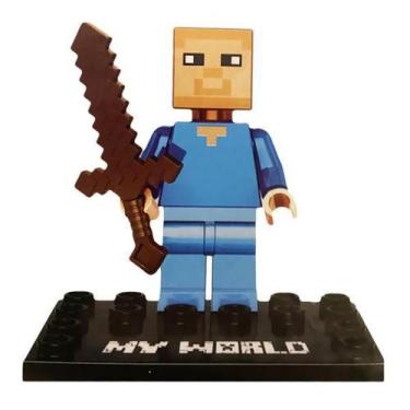 Imagem de Brinquedo Boneco Coleção Minecreft My World Compatível Lego - Pinba