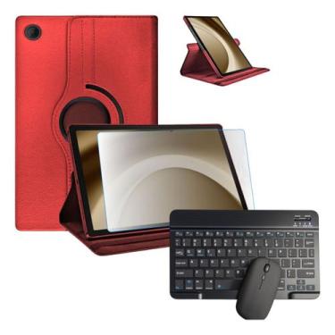 Imagem de Capa Para Tablet A9 Plus X210 X216 + Teclado + Mouse + Vidro - NoBrand