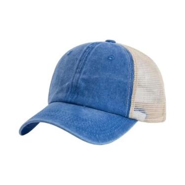 Imagem de Boné de Beisebol Unissex de Algodão Lavado - Multicolorido, 55cm-60cm,