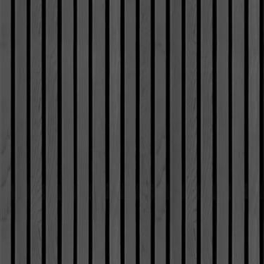 Imagem de Papel De Parede Adesivo Ripas Madeira Efeito 3d Preto 5m