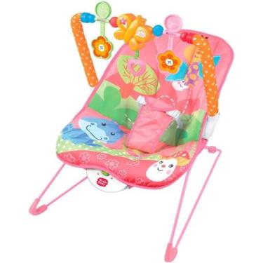 Imagem de Cadeira de Descanso Vibratória para Bebê Baby com Móbile Guta Guti Ros