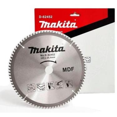 Imagem de Lamina De Serra Tct Mdf 255mmx25,4mm X 84T M2D Makita 62452
