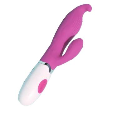 Imagem de Vibrador Rabbit Dupla Penetraçao Massagem Vagina Anus