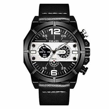 Imagem de Relógios Masculinos Correia De Couro à Prova D´ Água 9