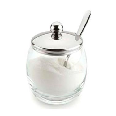 Imagem de Açucareiro Com Colher Andrea Forma Inox E Transparente