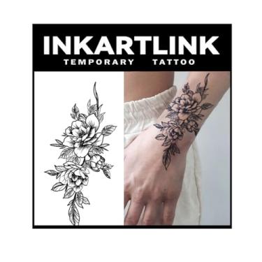 Imagem de INKARTLINK Tattoo Tech, 2 Folhas De Tatuagem Semipermanente Grande, Tatuagens Temporárias Com Design Artístico Para Adultos, Duram 1 A Semanas, À Prova D'Água, Aparência Realista, Sem Adesivo, Refle