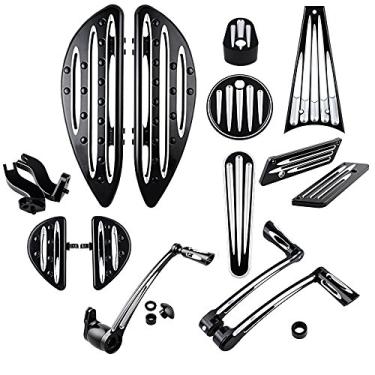 Imagem de Astra Depot Frente Traseira Pisos Suporte Para Estribos Kits De Braço Freio Calcanhar Ponta Do Pé Alavancas Câmbio Pedaleiras Pacote Acessórios Painel Ignição Porta Combustível Alforje Trava Tampa E