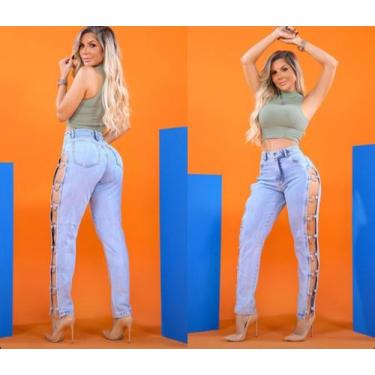Imagem de Calça Jeans Feminina - Moda Contemporânea, 36/38/40/42/44