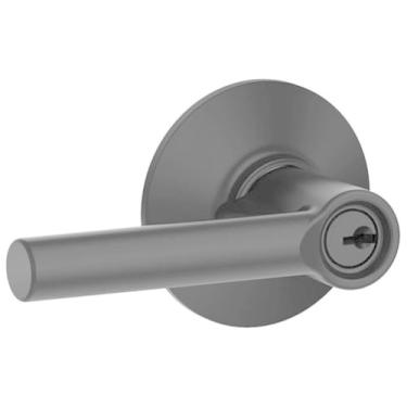 Imagem de SCHLAGE Conjunto de maçanetas de porta de entrada de cilindro único Broadway F51ABRW622 F51-BRW