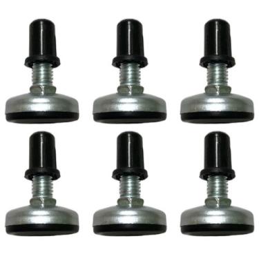 Imagem de (6pçs) Sapata, Pé Nivelador C/ Bucha 13mm Rosca 3/8 X 25mm - ABCMAIOR