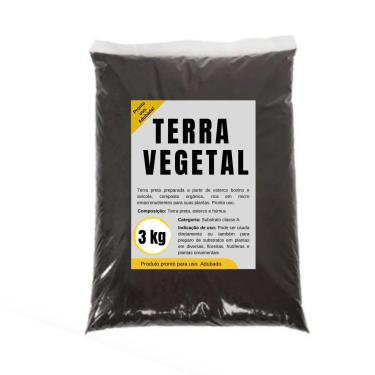 Imagem de Terra Vegetal Pronto Uso Adubada 3 Kg