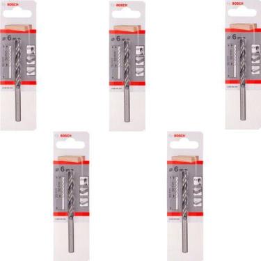 Imagem de Kit 5 Brocas Bosch Para Madeira 3 Pontas 6 Mm 2608596303