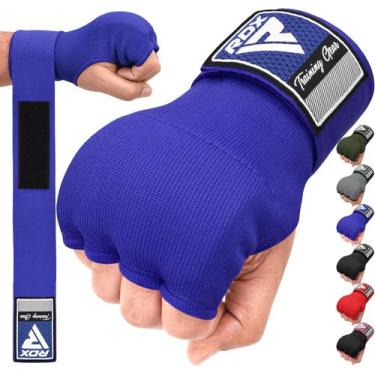 Imagem de Luvas internas de boxe de treinamento, envoltórios para mãos, azul RDX