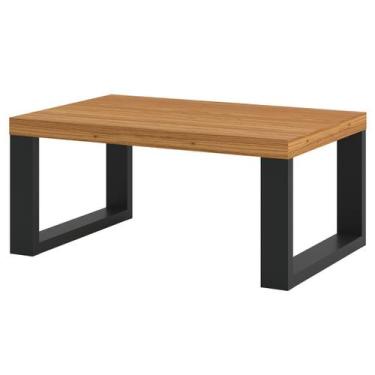 Imagem de Mesa de Centro Industrial 100% Mdf Freijó/Preto Fosco F13 - Pradel, Ma