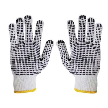 Imagem de Par de luvas pigmentadas de alta resistência centralsul, Branco, Algod