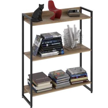Imagem de Estante Multiuso Para Escritório Industrial 03 Prateleiras Areta 104x8