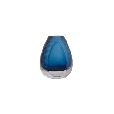 Imagem de VASO DECOR MURANO 14X8X17 CM AZUL SAFIRA
