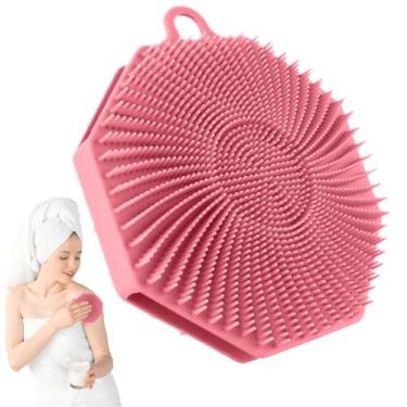 Imagem de Passagem do corpo de silicone, escova de chuveiro de silicone - Mutrifício de silicone macio | Esfoliante de pele, massageador de couro cabeludo, acessórios de banho e chuveiro, esponjas de bucha para