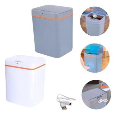 Imagem de Lixeira Eletrônica 12 Litros Automática Sensor Inteligente - Top Rio