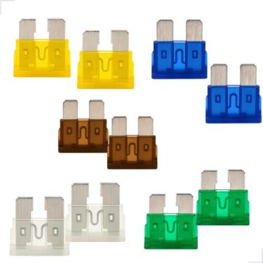 Imagem de Fusíveis Médios Automotivos Kit Reposição 10 peças 12v Carro Padrão 7,