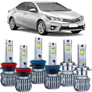 Imagem de Kit Ultra Led Slim 6000k Corolla 2015 a 2018 - RayX