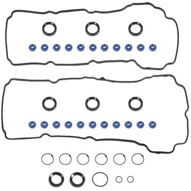 Imagem de VS50767R Conjunto de juntas da tampa da válvula do motor compatível com Ford Lincoln Mazda Mercury Vehicle 2007-2015 Edge Flex Fusion Taurus X, MKS MKZ MKT MKX, 6 CX-9, 2008-2009 Sable 3.5L 3.7L